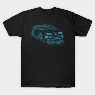 Nissan 300ZX Fairlady Z Lineart Blueprint T-Shirt